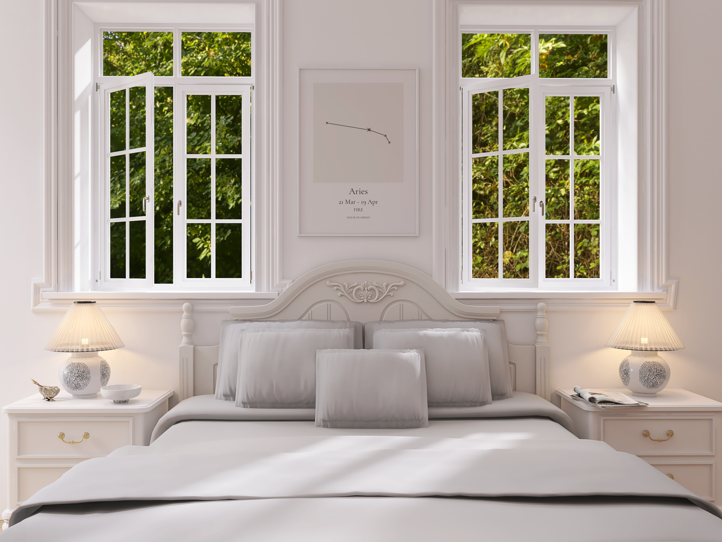 Aries Zodiac Constellation Wall Art